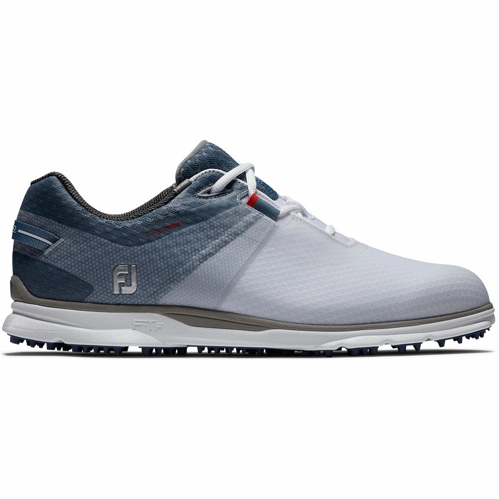 FootJoy Pro SL Sport Spikeless Waterproof Shoes - White/Blue/Navy Footjoy golf footwear