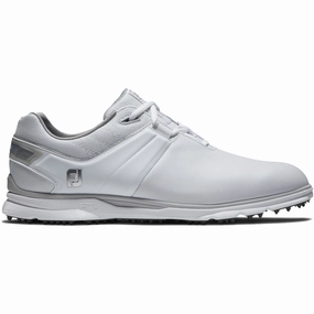 FootJoy Pro SL Waterproof Spikeless Shoes - White/Grey Footjoy golf footwear