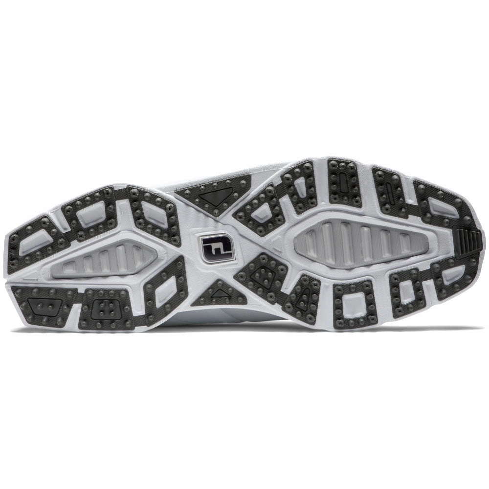 FootJoy Pro SL Waterproof Spikeless Shoes - White/Grey Pro Golf Traction