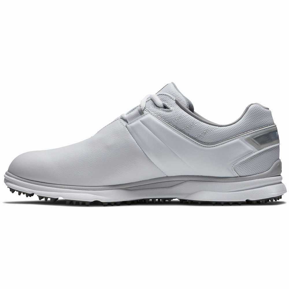 FootJoy Pro SL Waterproof Spikeless Shoes - White/Grey Pro Golf Traction