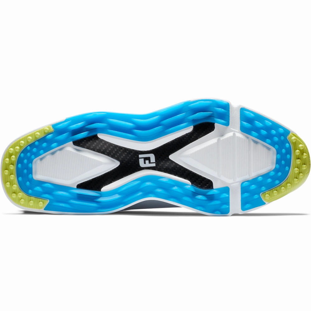 FootJoy Pro SLX Carbon Spikeless Waterproof Shoes - White/Black/Multi Pro Golf Traction