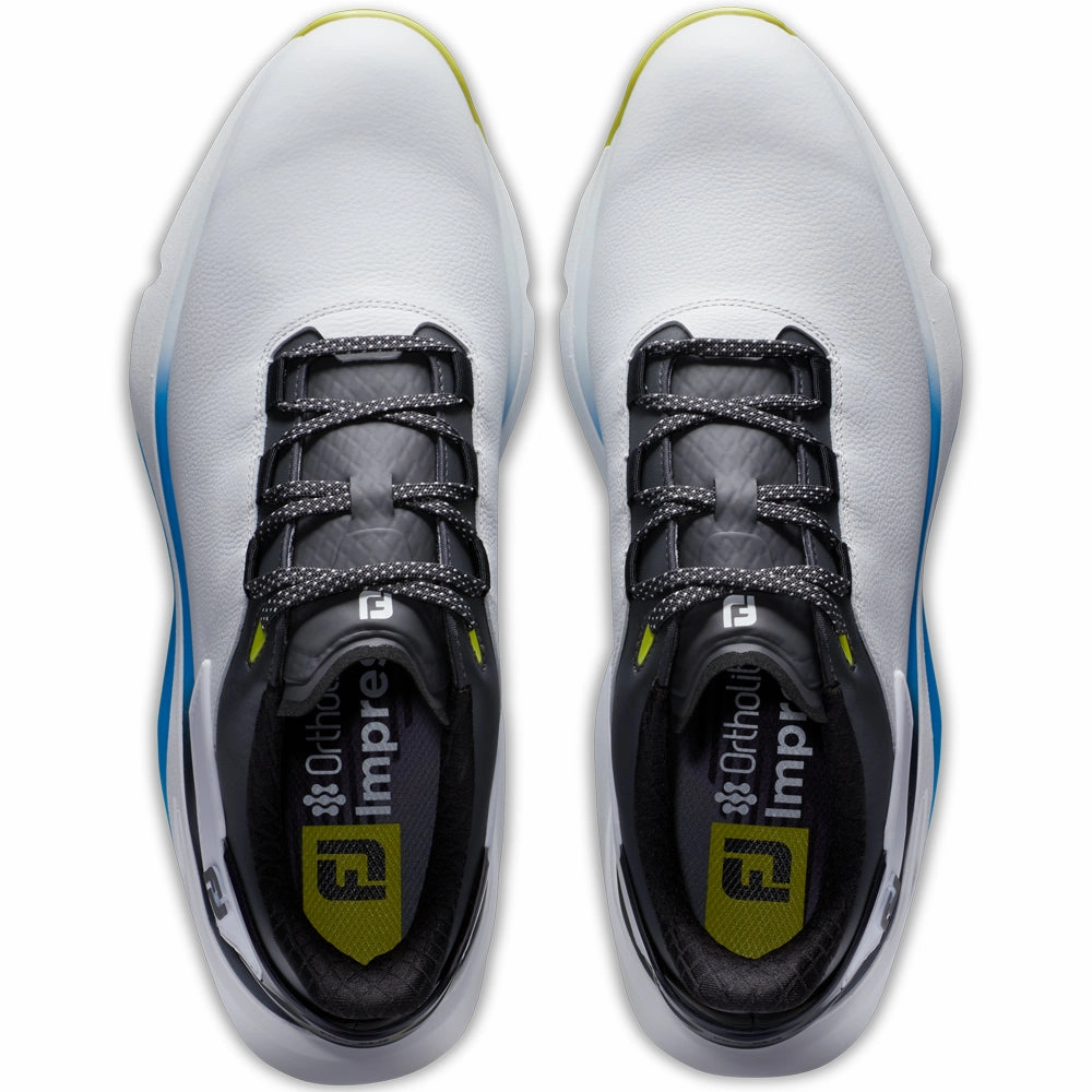 FootJoy Pro SLX Carbon Spikeless Waterproof Shoes - White/Black/Multi Pro Golf Traction