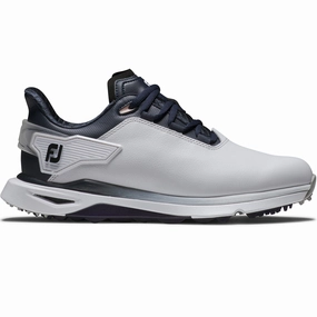 FootJoy PRO SLX Ladies Spikeless Waterproof Shoes - White/Navy/Pink Footjoy golf footwear