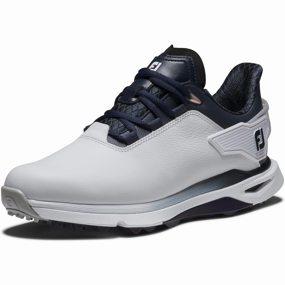 FootJoy PRO SLX Ladies Spikeless Waterproof Shoes - White/Navy/Pink Pro Golf Traction