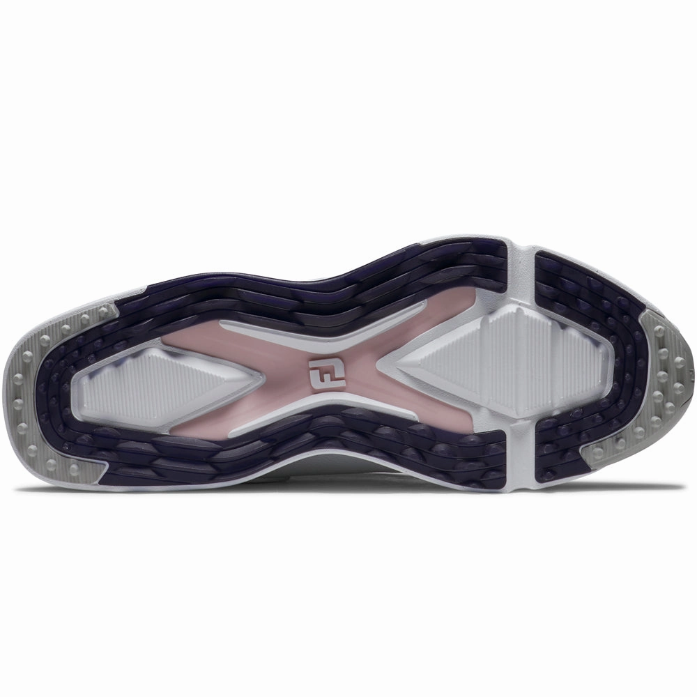 FootJoy PRO SLX Ladies Spikeless Waterproof Shoes - White/Navy/Pink Pro Golf Traction
