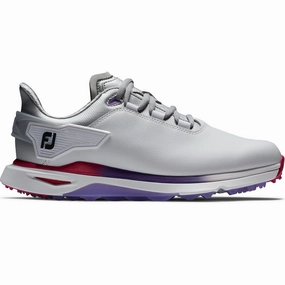FootJoy Pro SLX Ladies Spikeless Waterproof Shoes - White/Silver/Multi Footjoy golf footwear