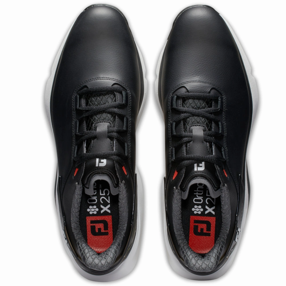 FootJoy Pro SLX Spikeless Waterproof Shoes - Black/White/Grey Pro Golf Traction