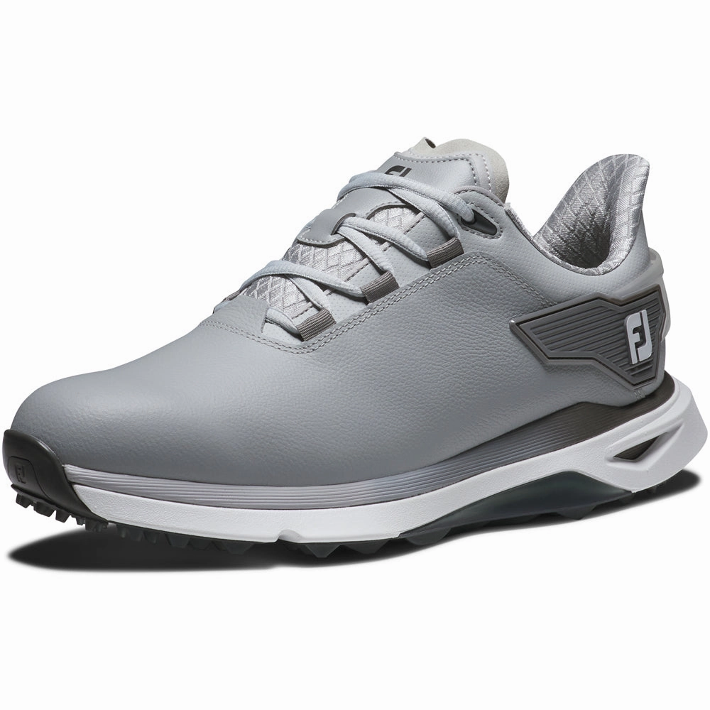 FootJoy PRO SLX Spikeless Waterproof Shoes - Grey/Grey/White Pro Golf Traction