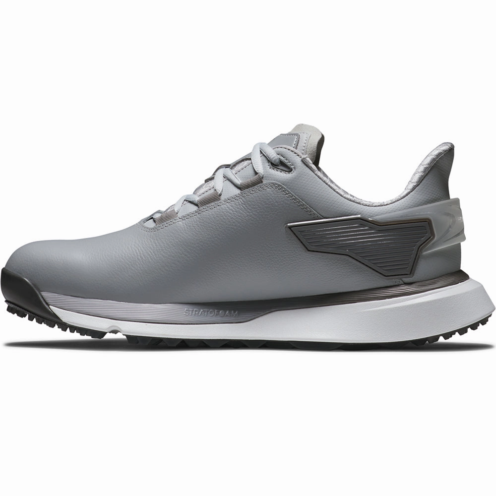 FootJoy PRO SLX Spikeless Waterproof Shoes - Grey/Grey/White Pro Golf Traction