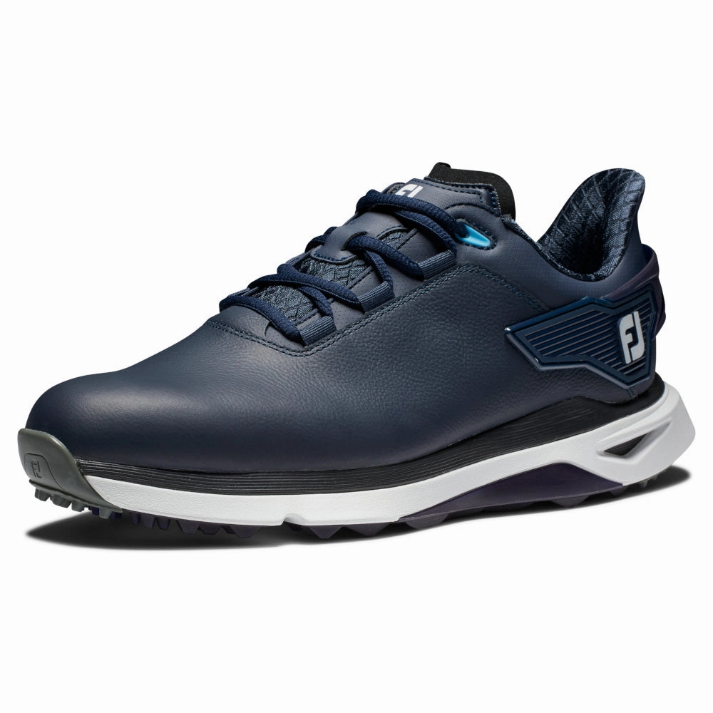 FootJoy Pro SLX Spikeless Waterproof Shoes - Navy/White/Grey Pro Golf Traction