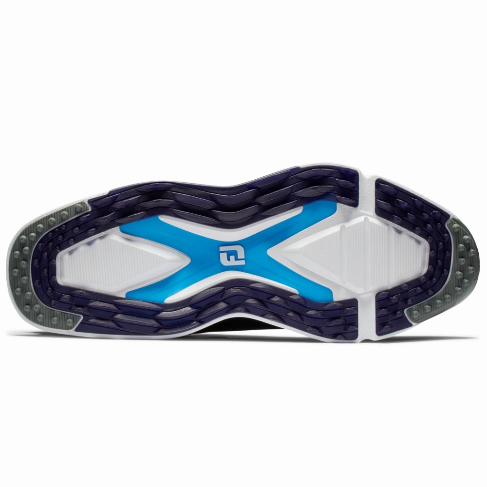 FootJoy Pro SLX Spikeless Waterproof Shoes - Navy/White/Grey Pro Golf Traction