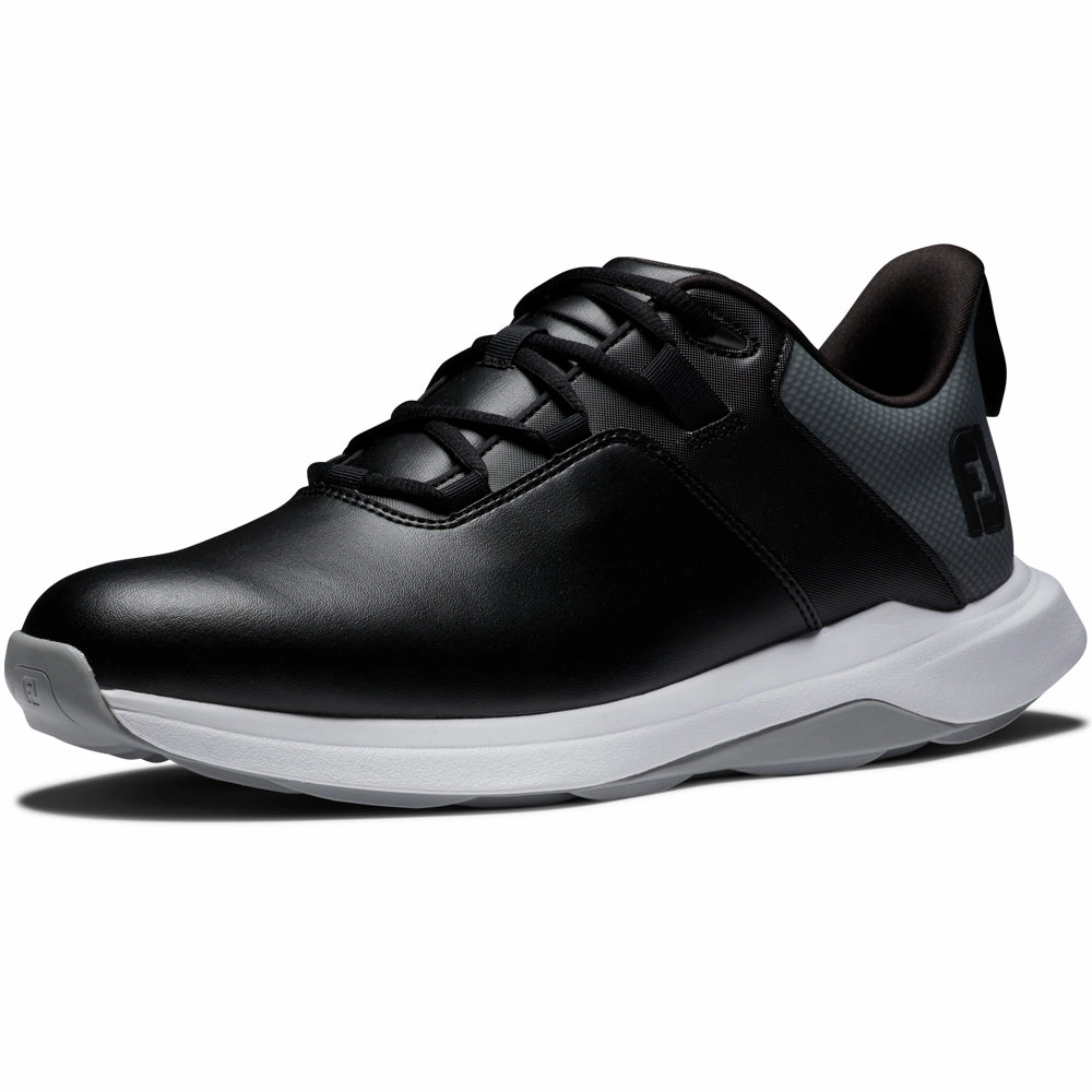 FootJoy ProLite Spikeless Waterproof Shoes - Black/Grey Pro Golf Traction