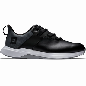 FootJoy ProLite Spikeless Waterproof Shoes - Black/Grey Footjoy golf footwear