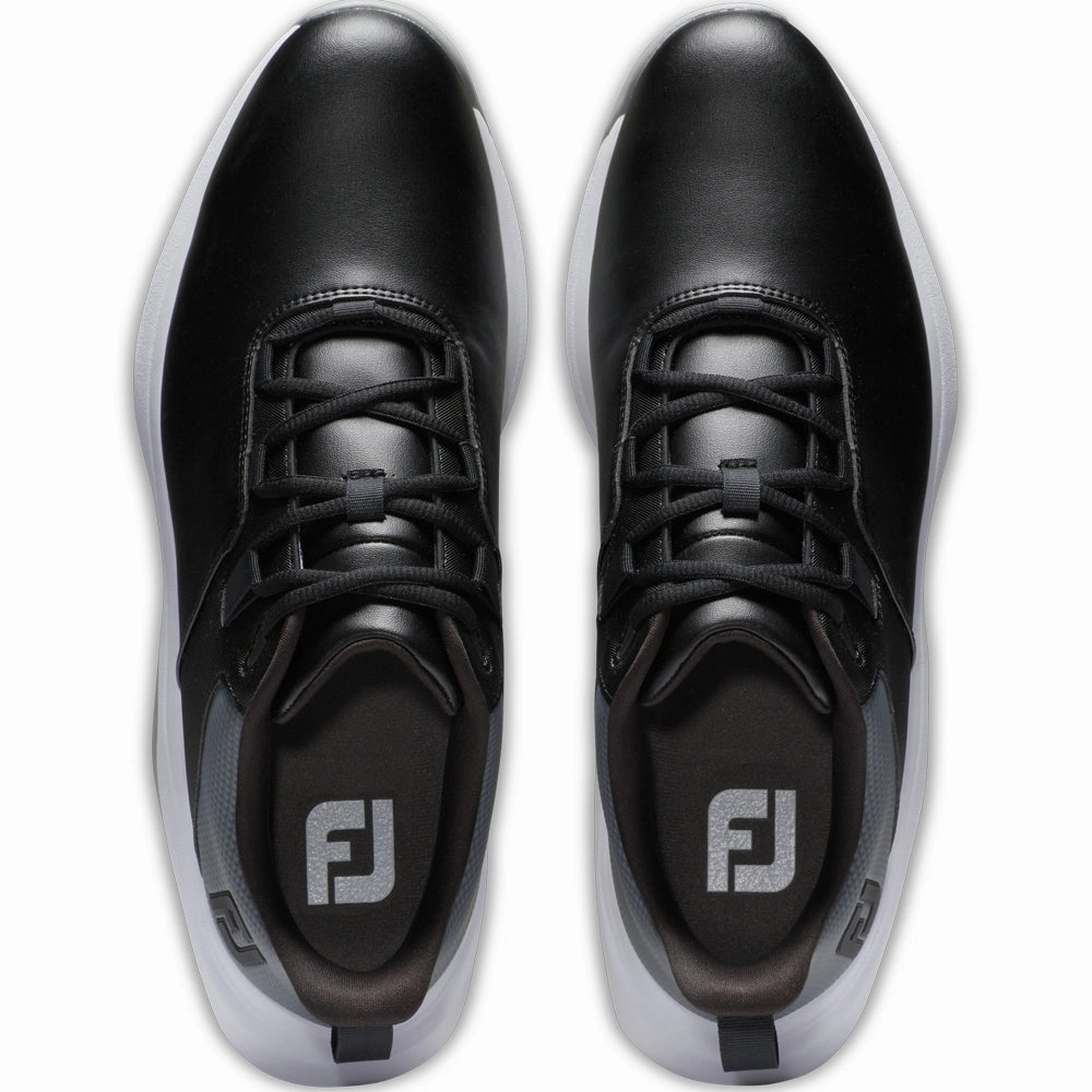 FootJoy ProLite Spikeless Waterproof Shoes - Black/Grey Pro Golf Traction
