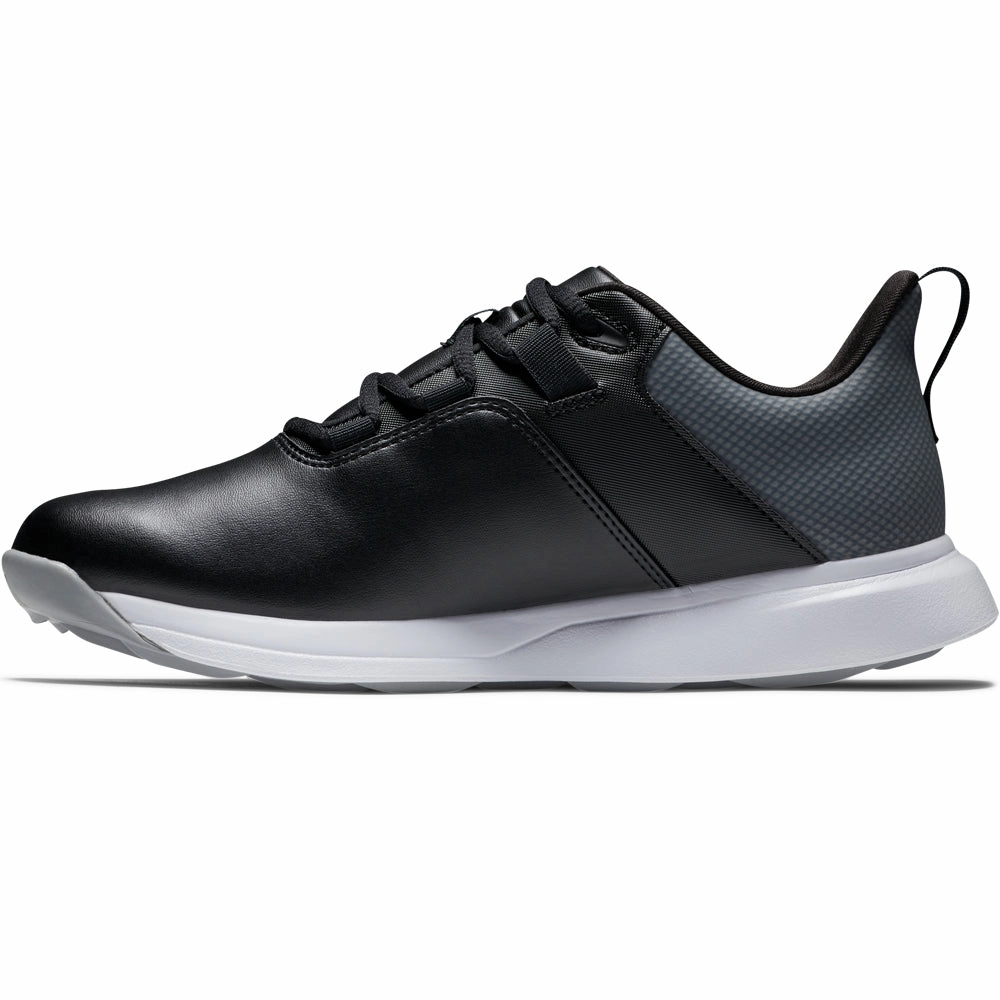 FootJoy ProLite Womens Spikeless Waterproof Shoes -  Black/Grey/Charcoal Pro Golf Traction