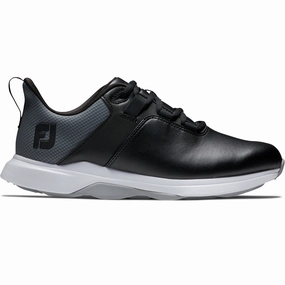 FootJoy ProLite Womens Spikeless Waterproof Shoes -  Black/Grey/Charcoal Footjoy golf footwear