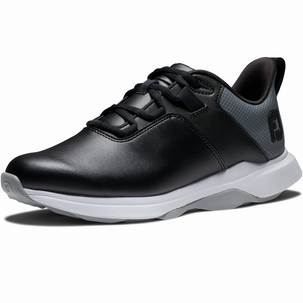 FootJoy ProLite Womens Spikeless Waterproof Shoes -  Black/Grey/Charcoal Pro Golf Traction