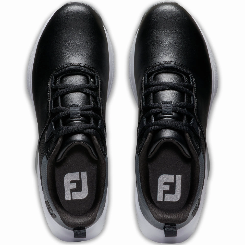 FootJoy ProLite Womens Spikeless Waterproof Shoes -  Black/Grey/Charcoal Pro Golf Traction