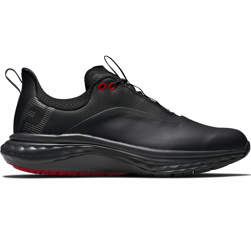 FootJoy Quantum Spikeless Shoes - Black/Grey/Red Footjoy golf footwear