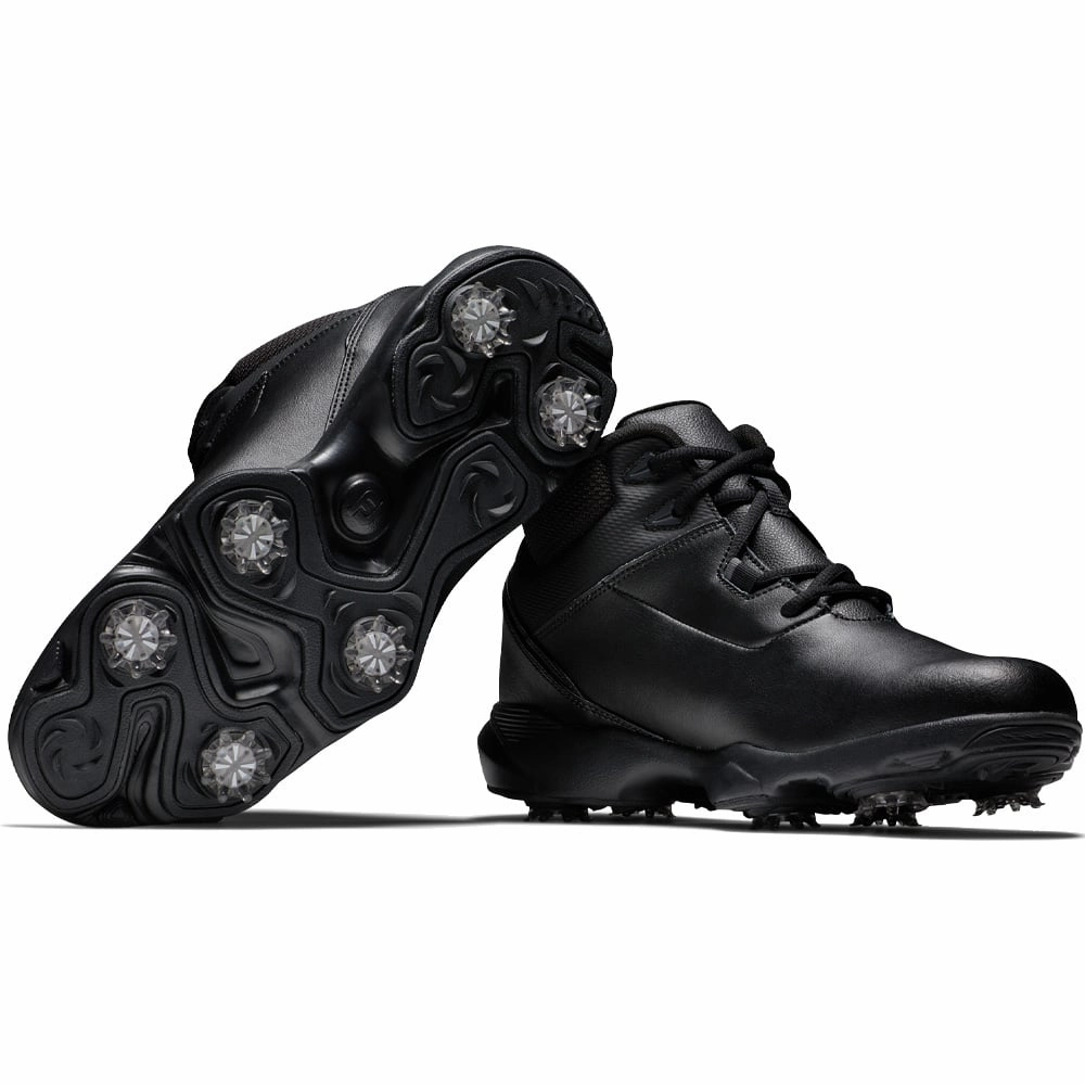FootJoy Stormwalker Spiked Waterproof Boots - Black Pro Golf Traction