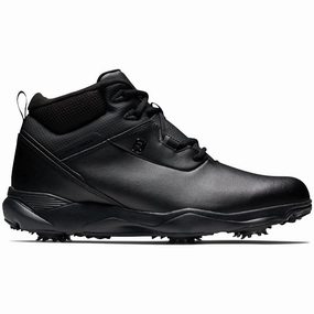 FootJoy Stormwalker Spiked Waterproof Boots - Black Footjoy golf footwear