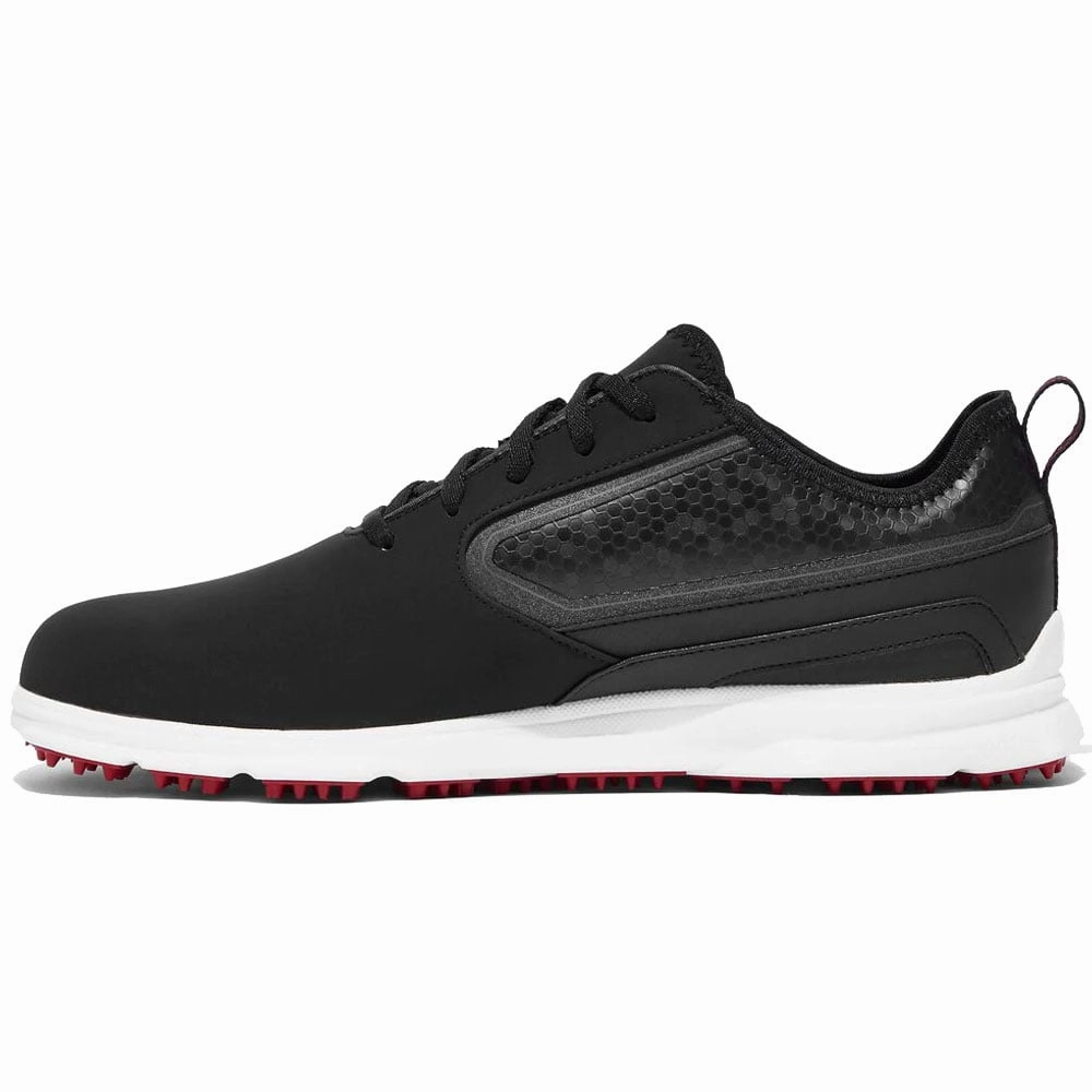 FootJoy SuperLites XP Spikeless Waterproof Shoes - Black/White/Red Pro Golf Traction