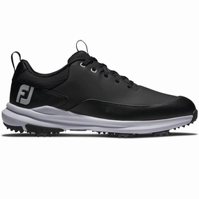 FootJoy Tour Rival Spiked Shoes - Black/White Footjoy golf footwear