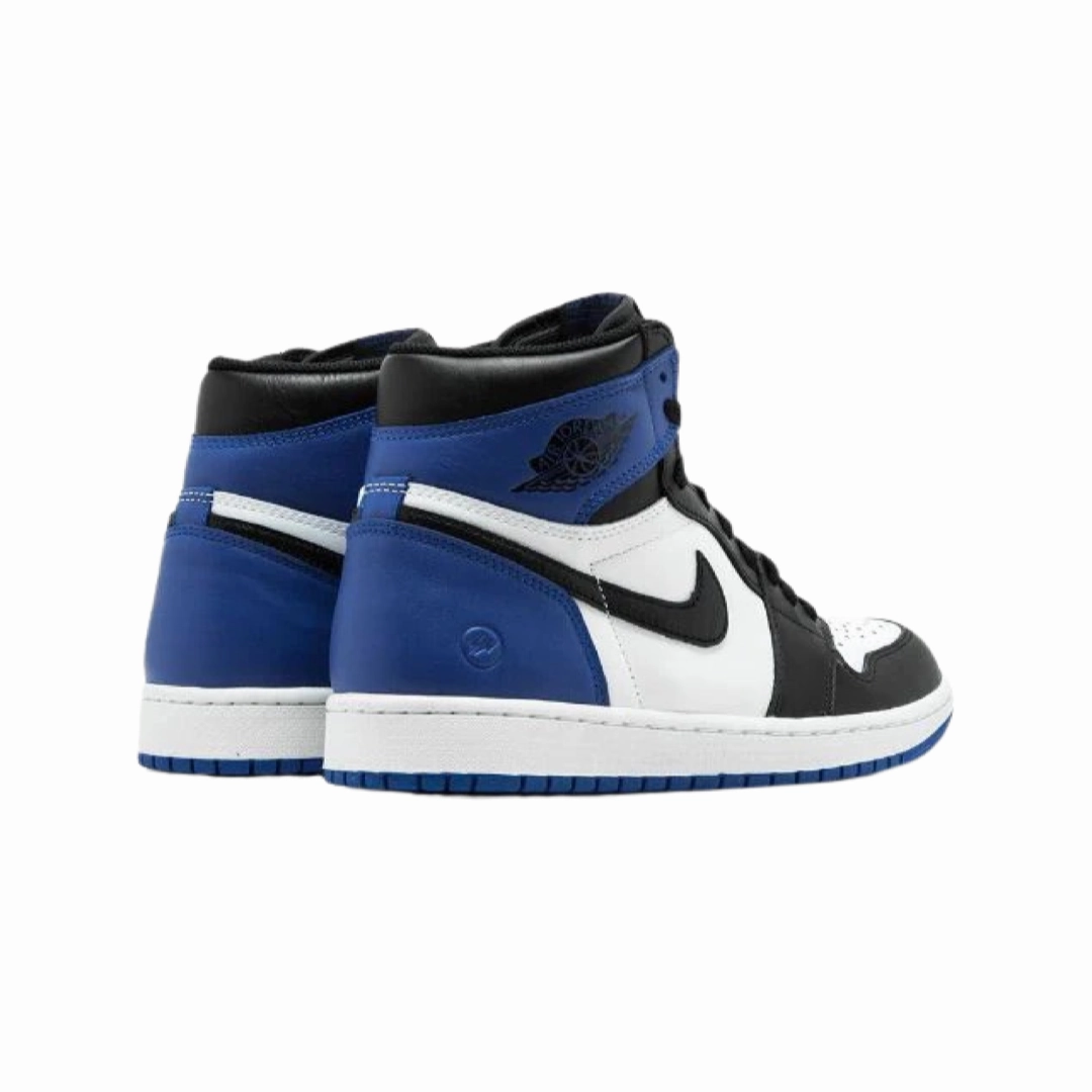Fragment x Air Jordan 1 High Retro Black Sports Royal White Basketball Shoes