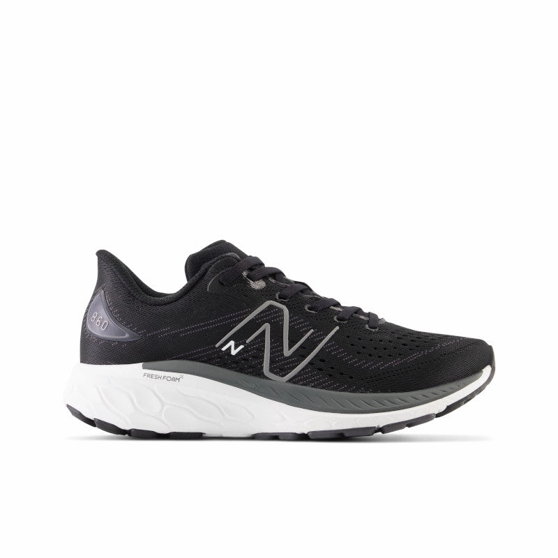 Fresh Foam X 860v13 - Black with White and Magnet - Big Kids New Balance lifestyle shoes
