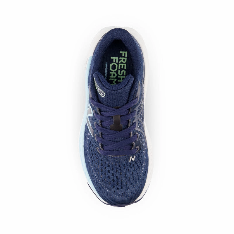 Fresh Foam X 860v13 - Navy with Bleach Blue and Green Aura - Kids New Balance lifestyle shoes