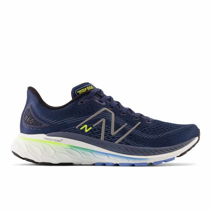 Fresh Foam X 860v13 - Navy with Dark Silver Metallic and Cosmic Pineapple - Men's New Balance lifestyle shoes