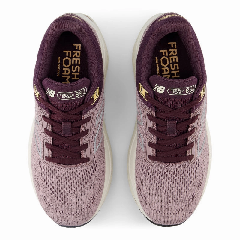 Fresh Foam X 860v14 - Ice Wine with Plum Brown and Silver Metallic - Women's New Balance lifestyle shoes