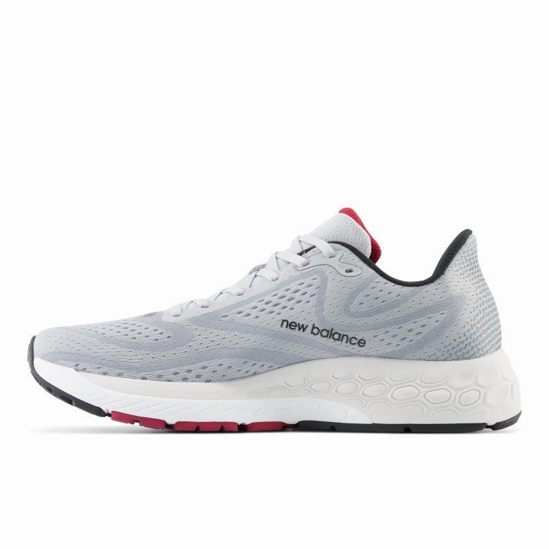 Fresh Foam X 880v13 - Aluminum Grey with Crimson and Black - Men's New Balance lifestyle shoes