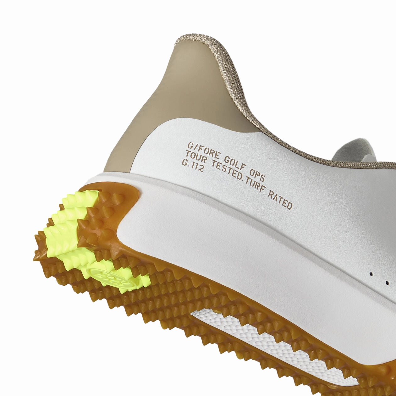 G/Fore G.112 Leather Golf Shoes - Dune/Gum Chic Platform Sneakers