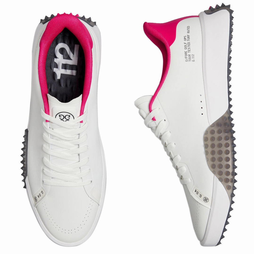G/Fore G.112 Leather Golf Shoes - Framboise Chic Platform Sneakers