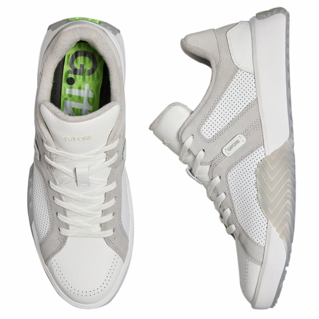 G/Fore G.112 Leather Street Shoes - Snow/Nimbus Chic Platform Sneakers