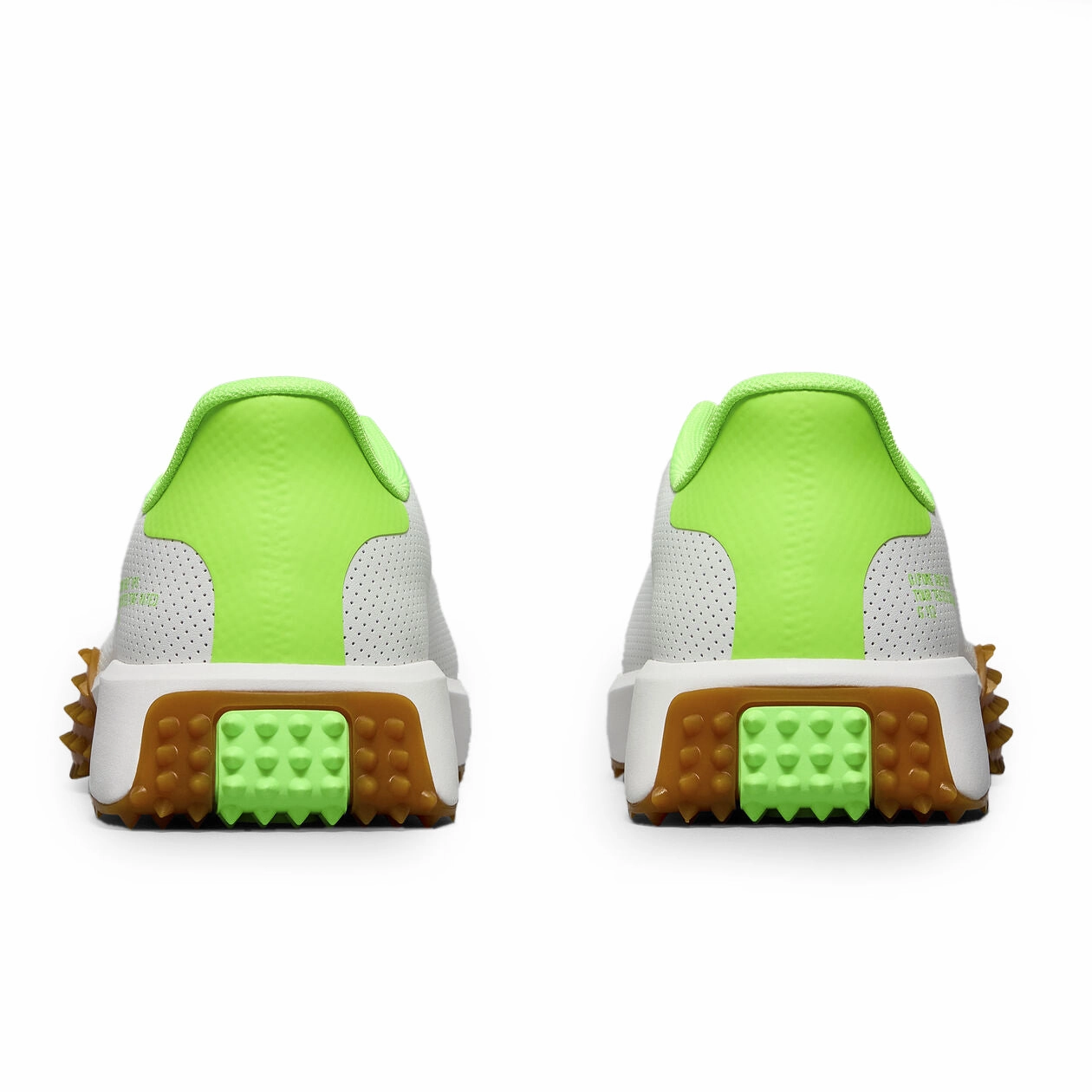 G/Fore G.112 Perforated Leather Golf Shoes - Snow/Gecko Chic Platform Sneakers