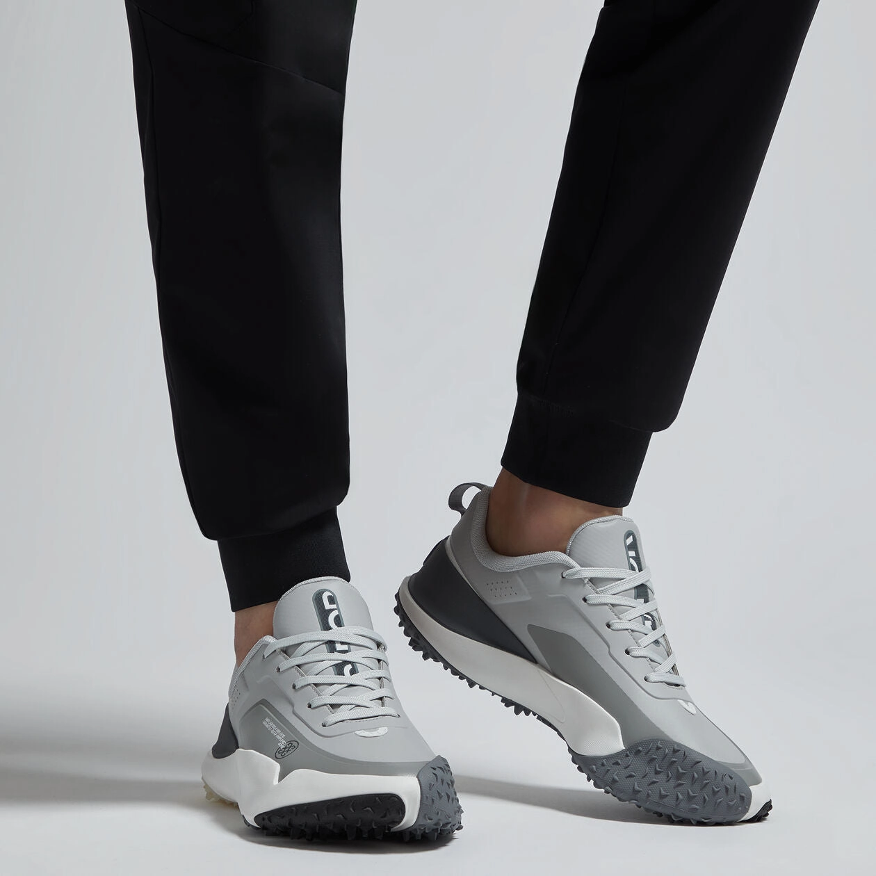 G/Fore G/18 Golf Shoes - Nimbus/Charcoal Chic Platform Sneakers