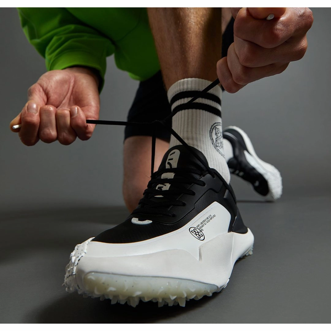 G/Fore G/18 Golf Shoes - Onyx/Snow Tour-Level Golf Shoes