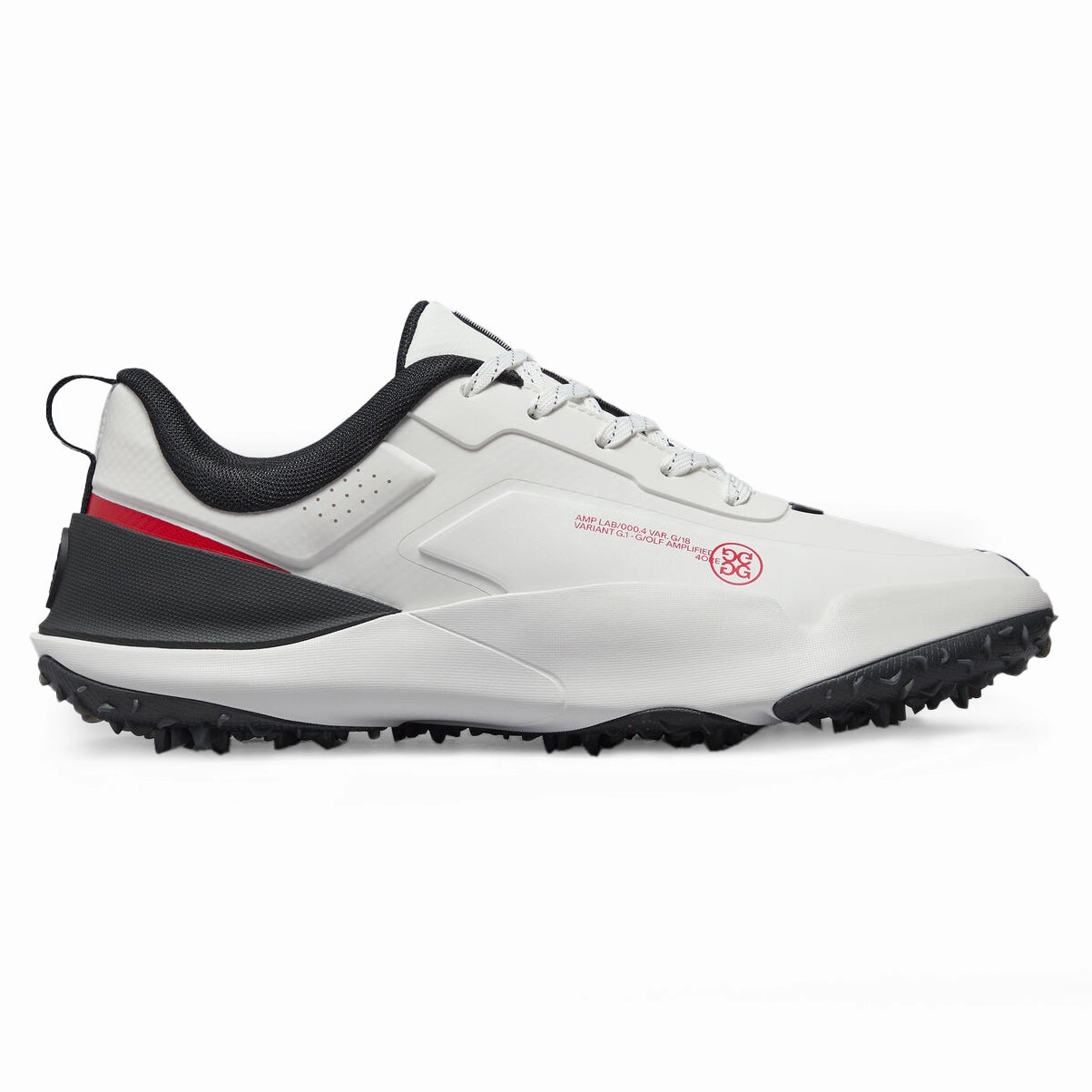 G/Fore G/18 Golf Shoes - Snow/Onyx Spikeless golf footwear
