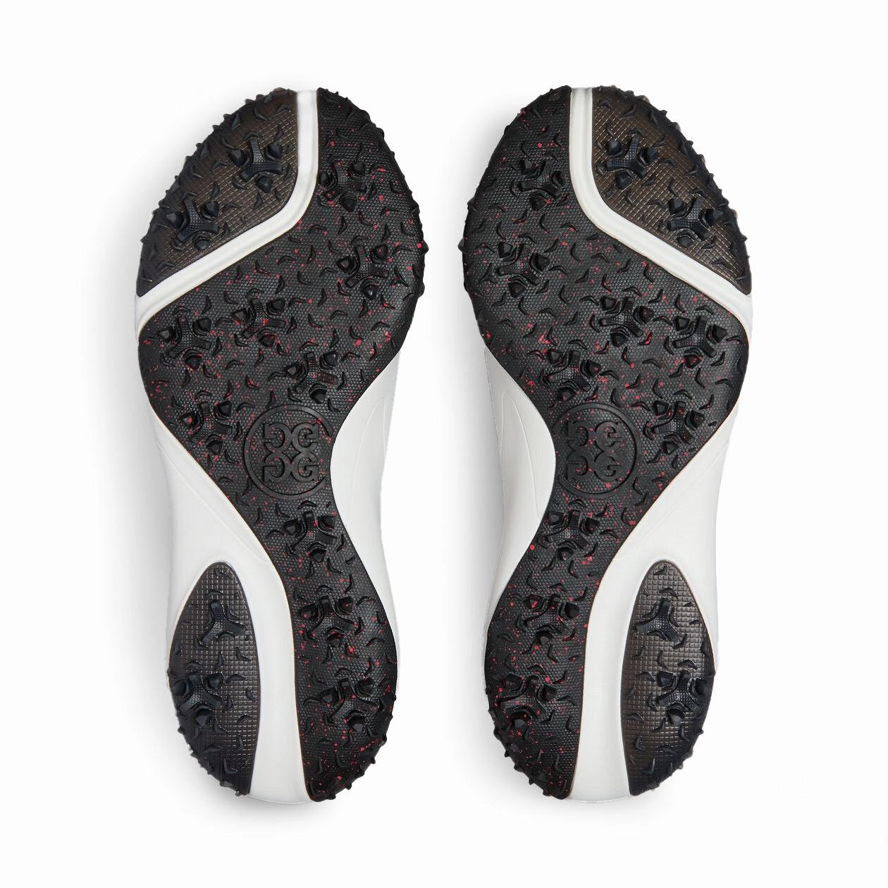 G/Fore G/18 Golf Shoes - Snow/Onyx Chic Platform Sneakers