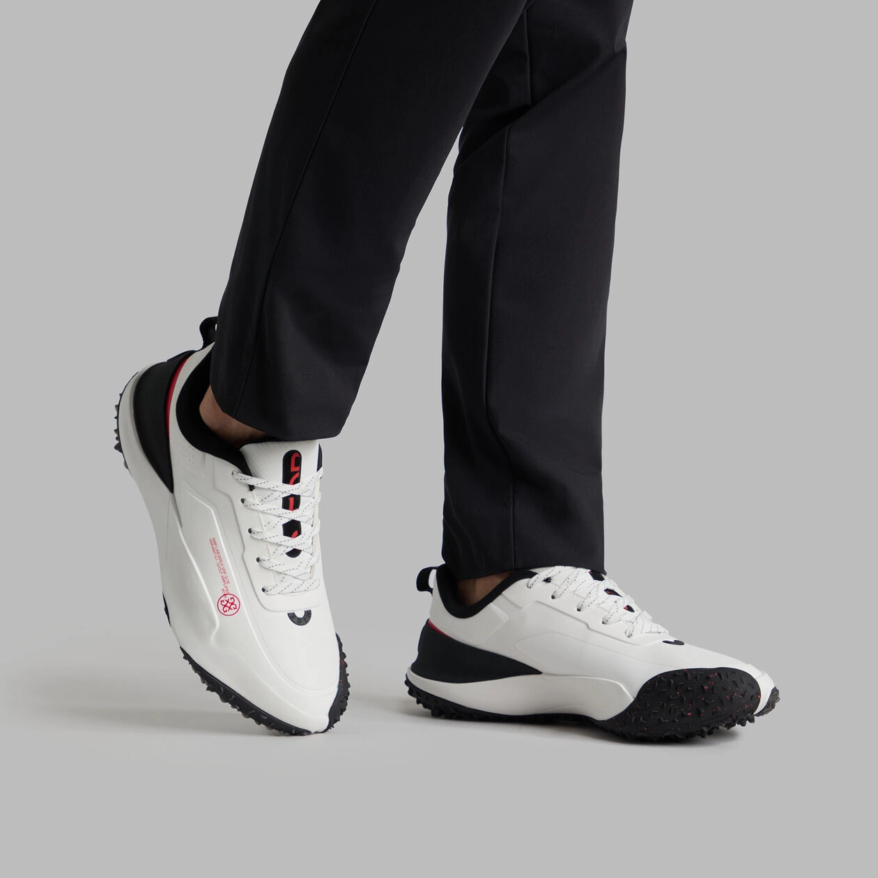 G/Fore G/18 Golf Shoes - Snow/Onyx Tour-Level Golf Shoes