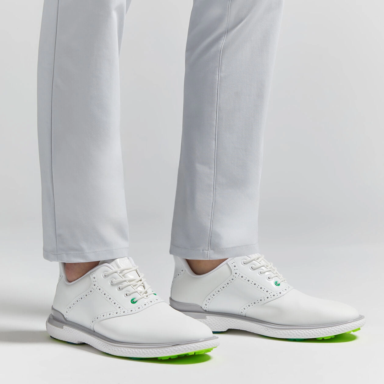 G/Fore Gallivan2r Brogue Saddle Golf Shoes - Snow/Nimbus Tour-Level Golf Shoes