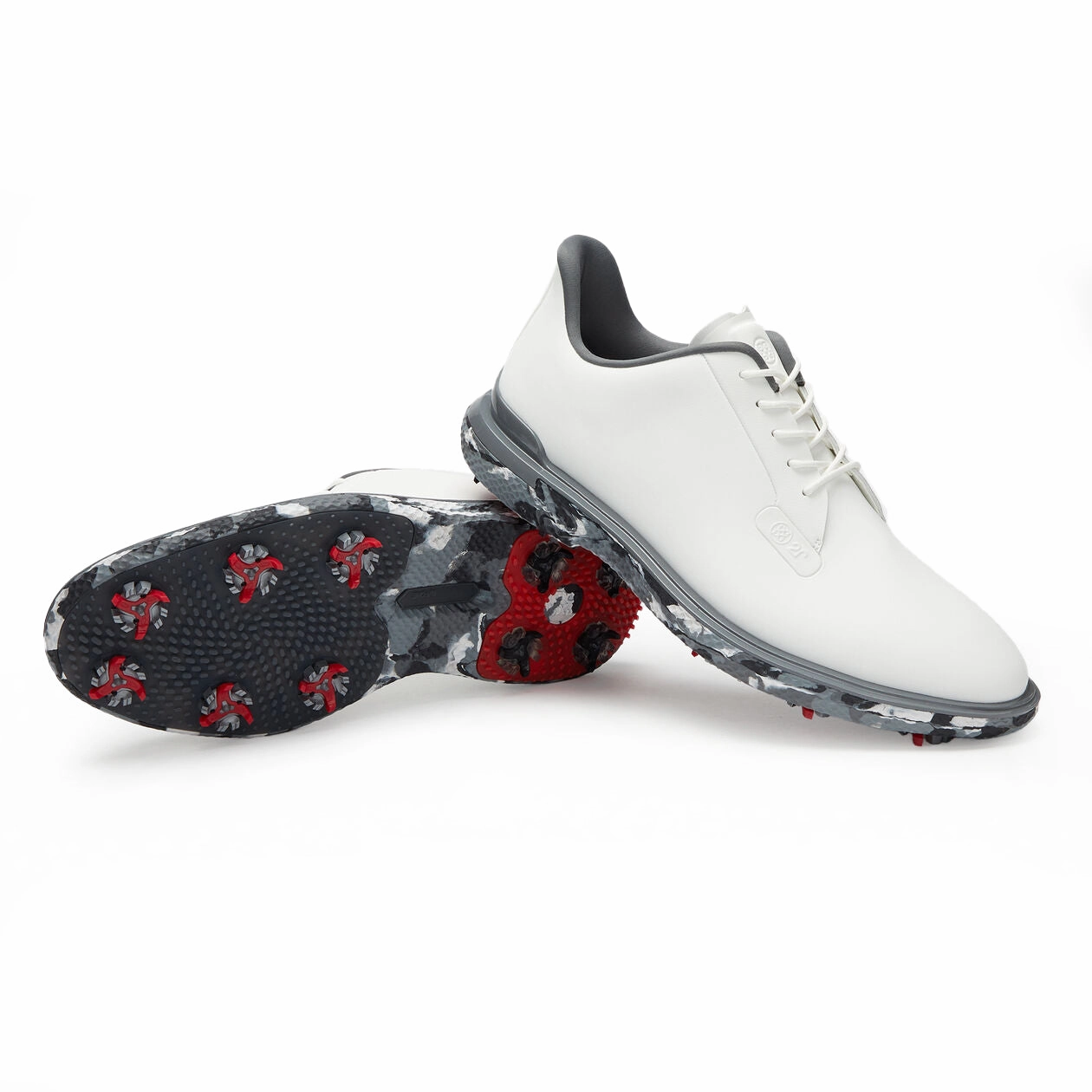 G/Fore Gallivan2r G/Lock Camo Sole Golf Shoes - Snow/ Charcoal Camo Spikeless Swing Shoes