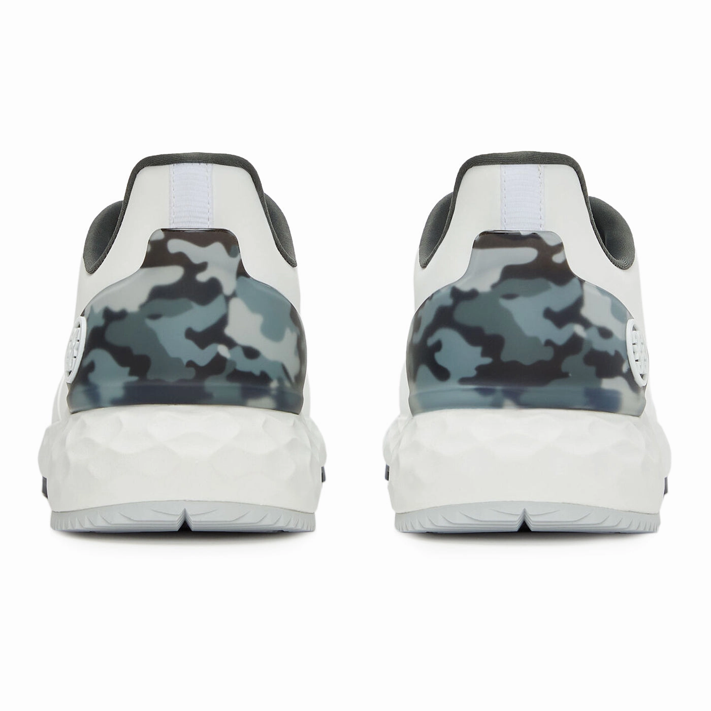 G/Fore MG4  Camo Accent Golf Shoes - Snow/Charcoal Camo Chic Platform Sneakers