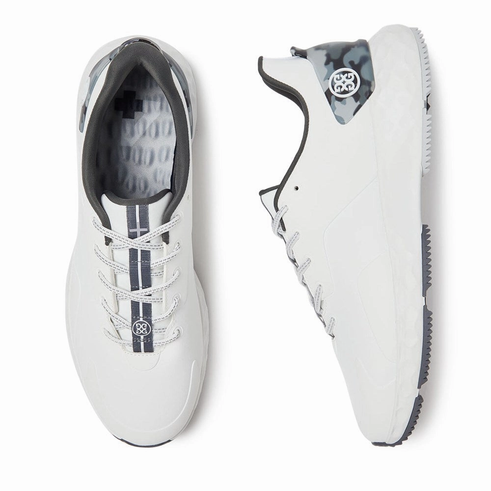 G/Fore MG4  Camo Accent Golf Shoes - Snow/Charcoal Camo Chic Platform Sneakers