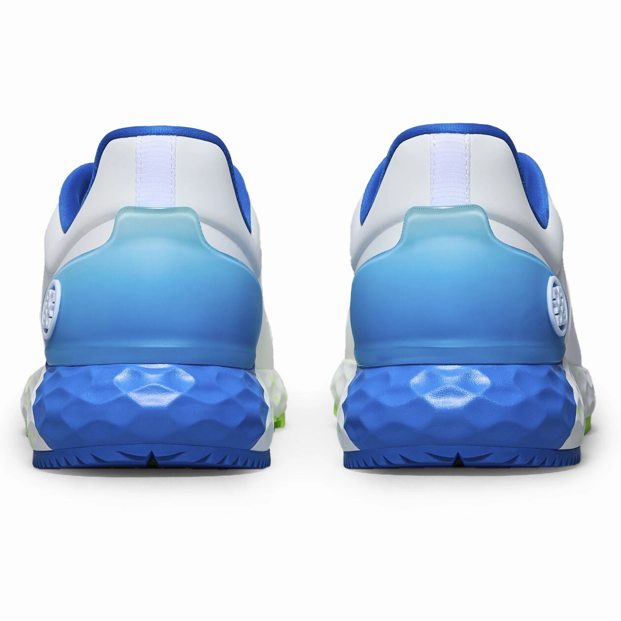 G/Fore MG4  Golf Shoes - Snow/Acid Lime Chic Platform Sneakers