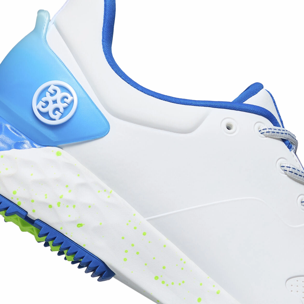 G/Fore MG4  Golf Shoes - Snow/Acid Lime Chic Platform Sneakers