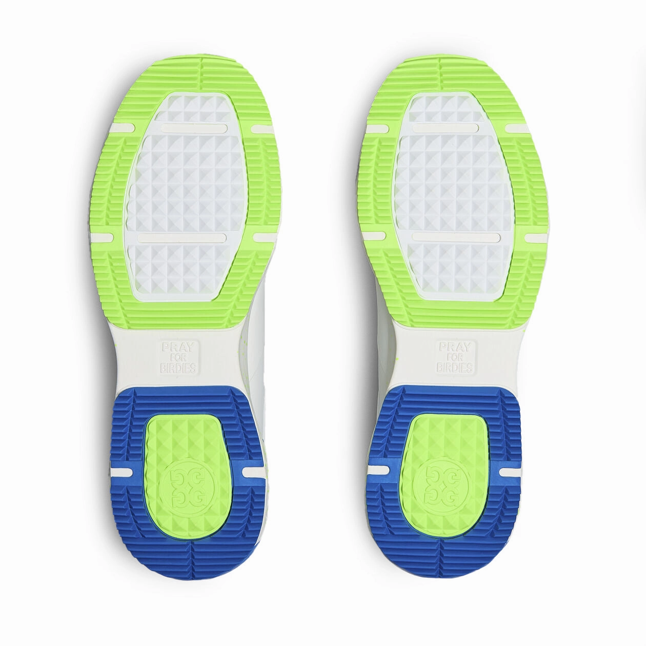 G/Fore MG4  Golf Shoes - Snow/Acid Lime Chic Platform Sneakers