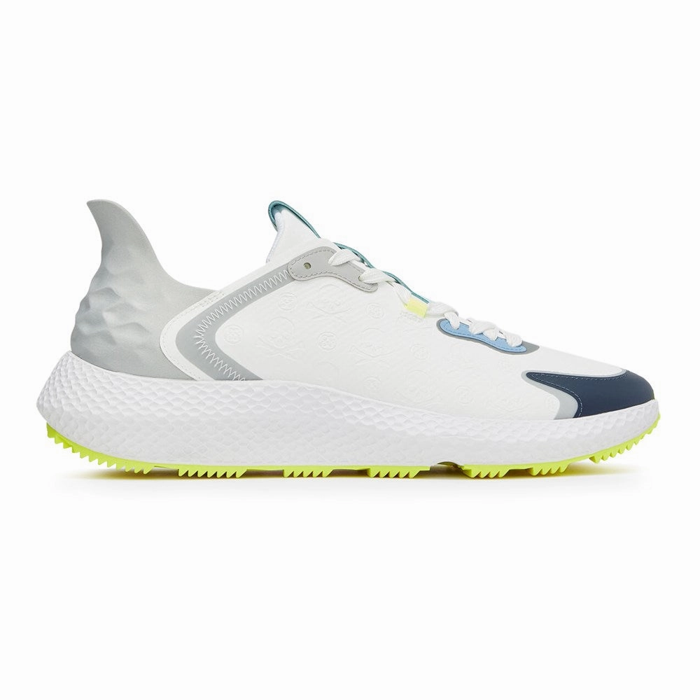 G/Fore MG4X2 Debossed Hybrid Golf Cross Trainer - Snow Spikeless golf footwear
